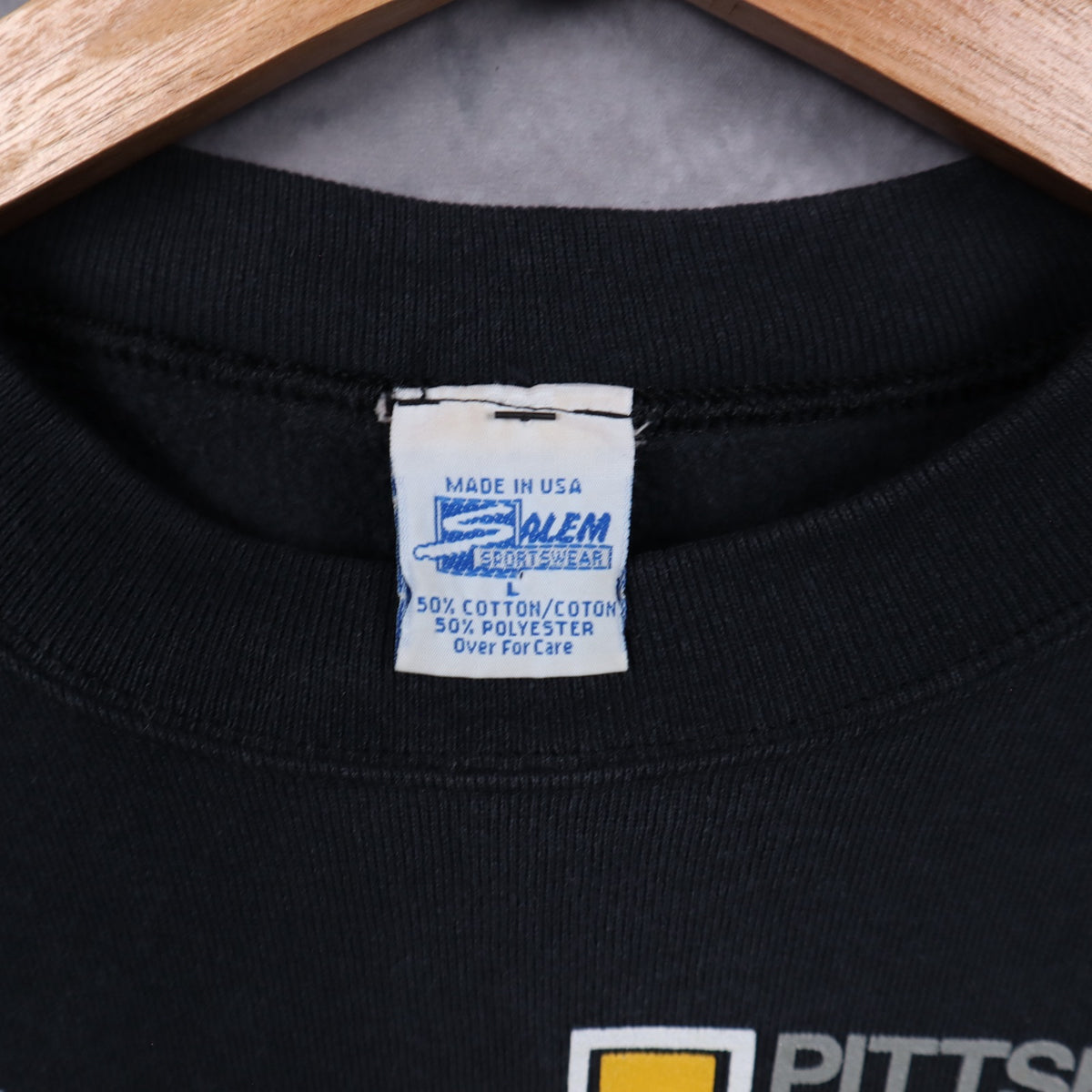 90s Black Pittsburgh Steelers Crewneck Sweatshirt 6463