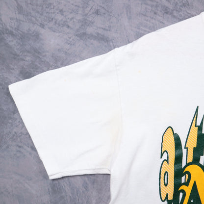 1991 White Oakland Athletics Shirt 5525
