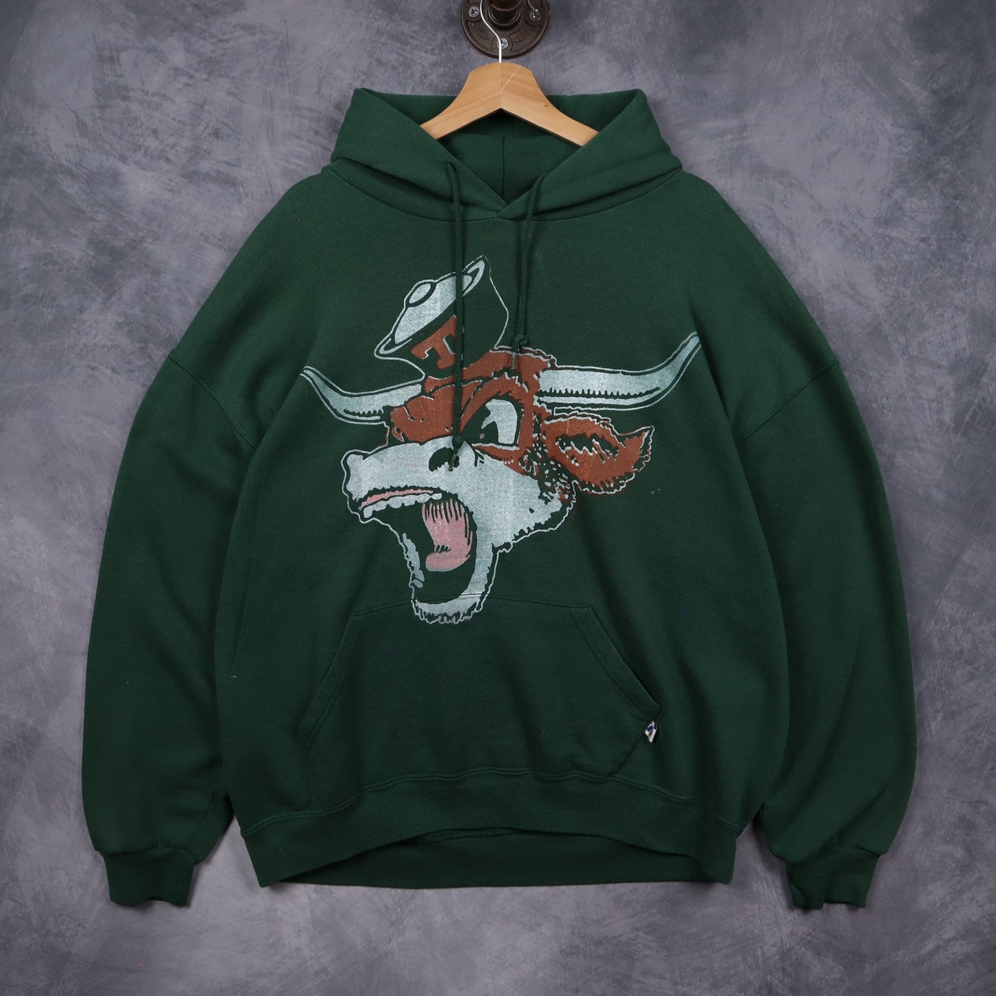 90s Green Texas Longhorns Hoodie 5676