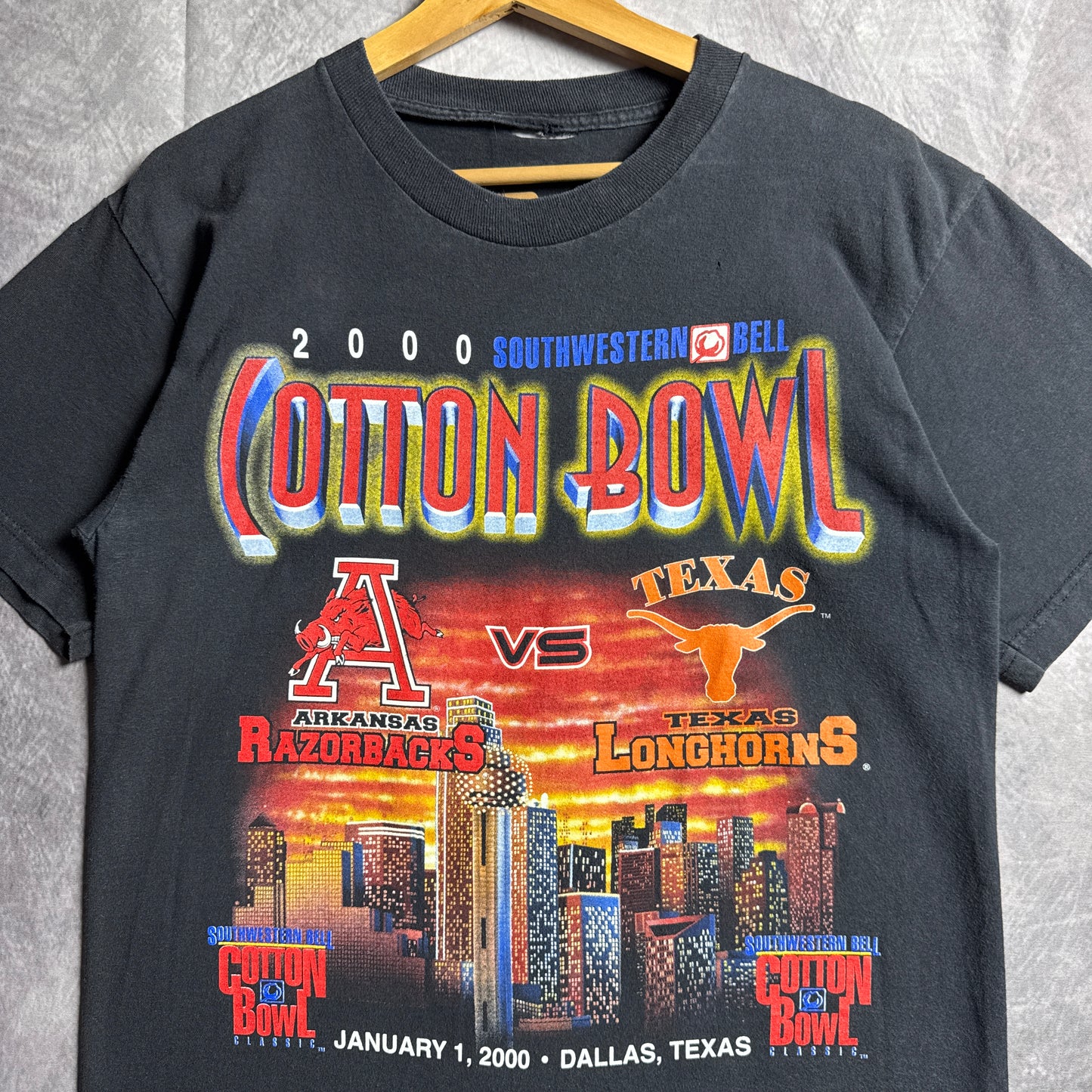 2000 Black Texas Longhorns Cotton Bowl Shirt 4545