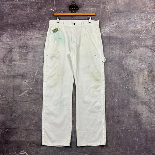 00s White Painter Dickies Carpenter Work Pants 32x30 0386