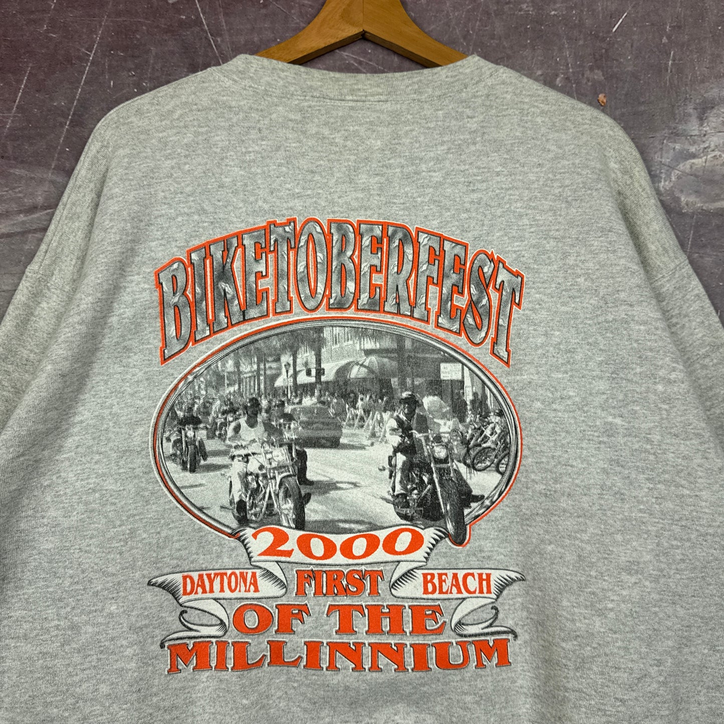 00s Heather Gray Biketoberfest Sweatshirt 3091