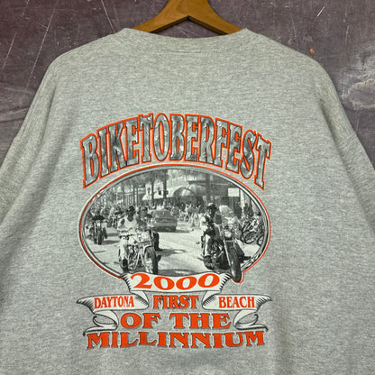 00s Heather Gray Biketoberfest Sweatshirt 3091