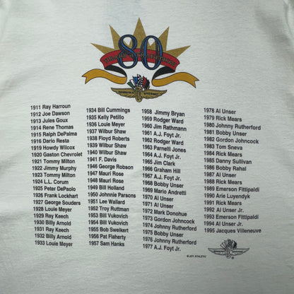 1996 White Indy 500 Tee 3952