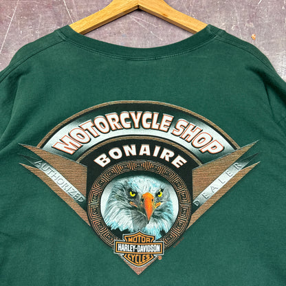 90s Green Harley Davidson Shirt 3114