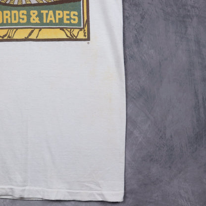 70s White Peaches Records & Tapes Ringer Shirt 5150