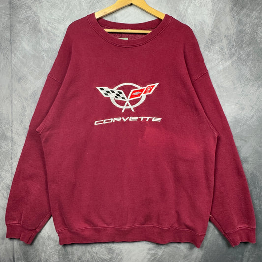 90s Maroon Corvette Crewneck Sweatshirt 3997