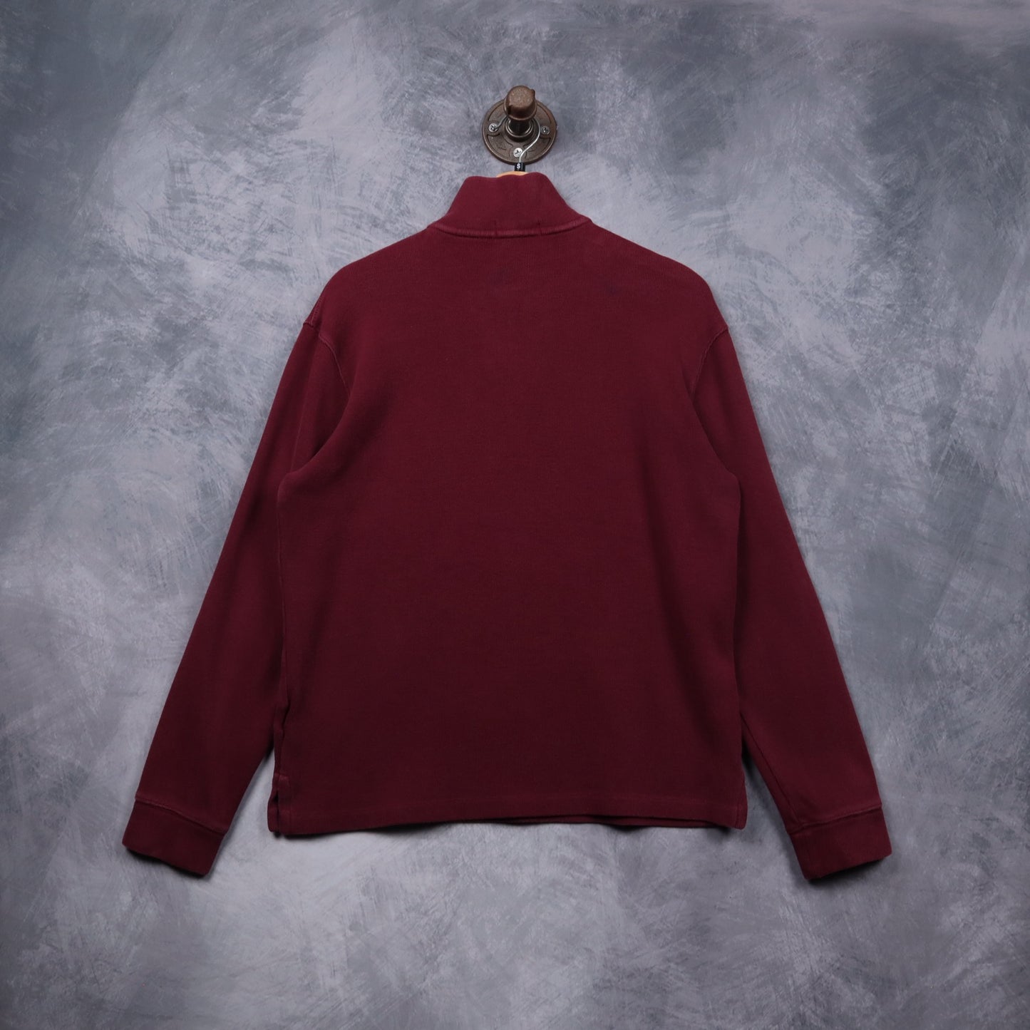 00s Red Polo Ralph Lauren Quarter Zip Sweater 5467