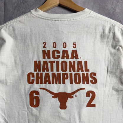 2005 White Texas Longhorns Baseball National Champions Shirt 4514