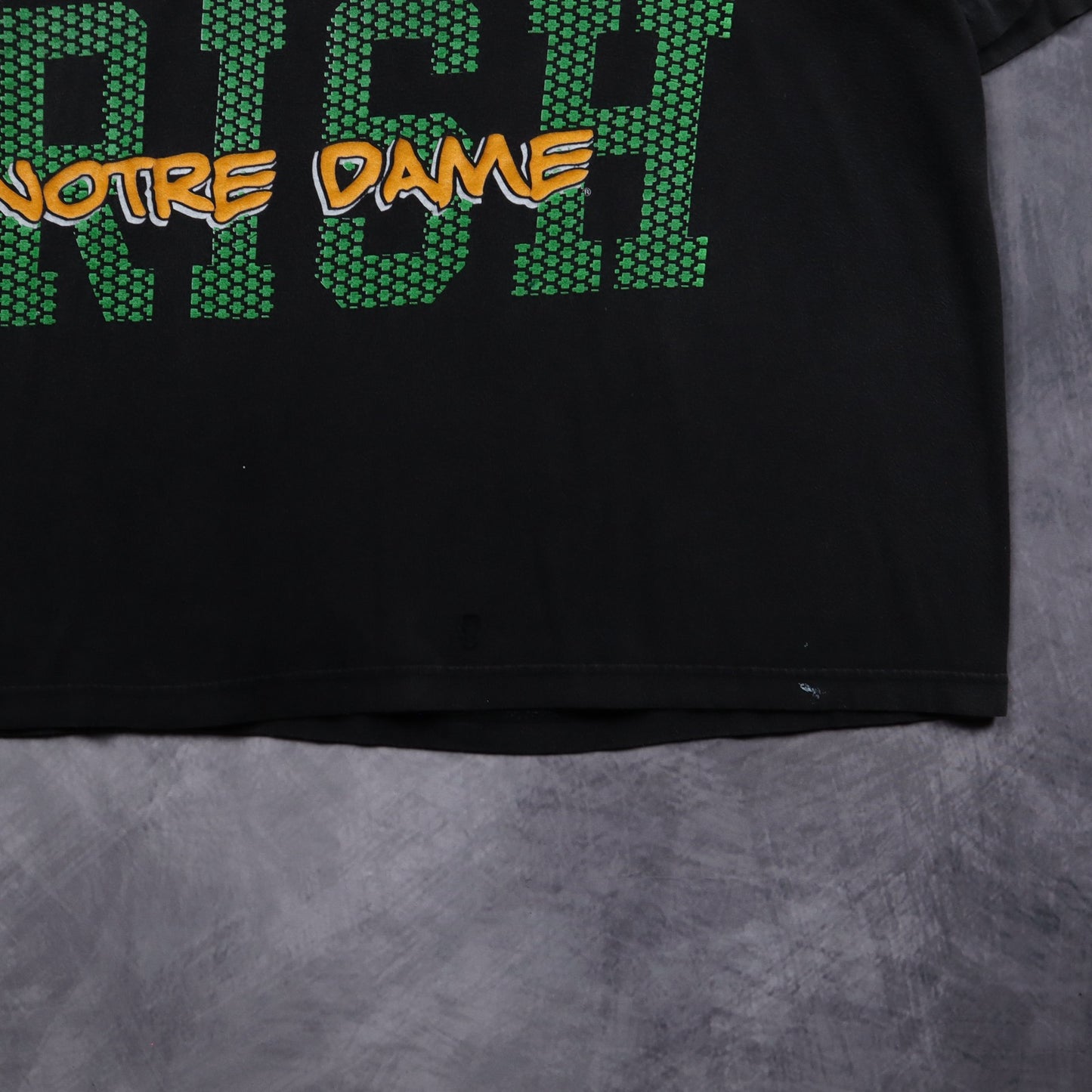 90s Black Notre Dame Fighting Irish Shirt 5438