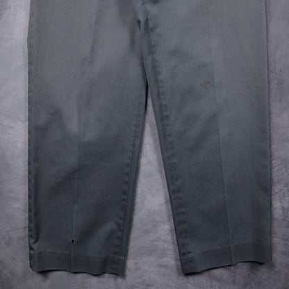 60s Slate Blue Koratron Work Trousers 5229