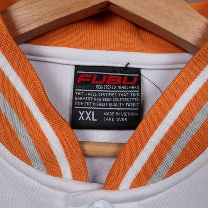 00s White FUBU Texas City Series Varsity Jacket 5939
