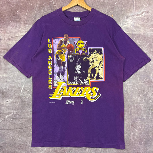 90s Purple Lakers Magic Shirt 3288