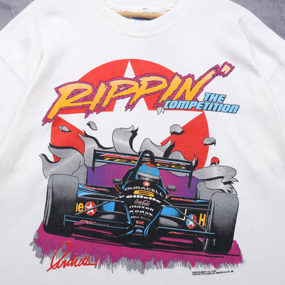1998 White Rippin' The Competition Racing Shirt 7253