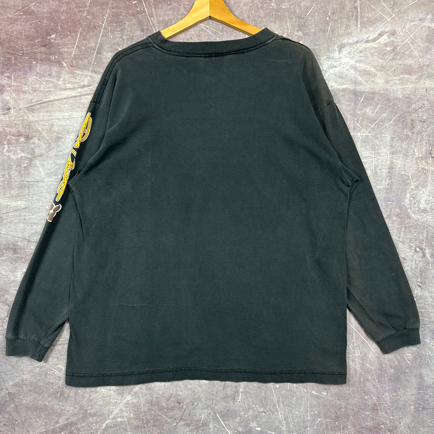90s Black Dale Jarrett Nascar Longsleeve Shirt 3387