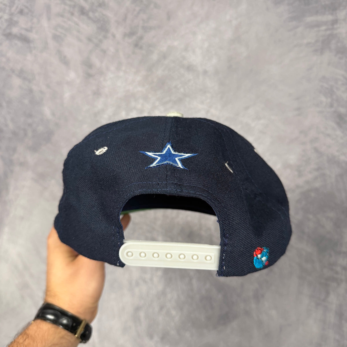 90s Navy Blue Dallas Cowboys Snapback Hat 6827
