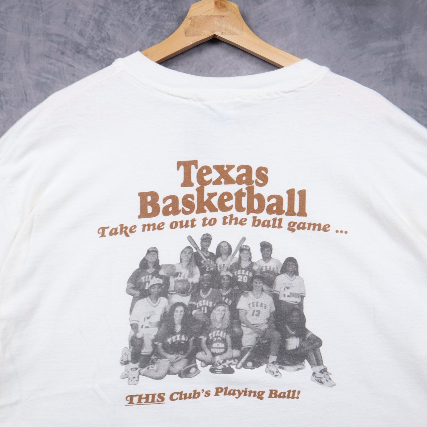 1995 White Texas Basketball Lady Longhorn Camp Shirt 5757