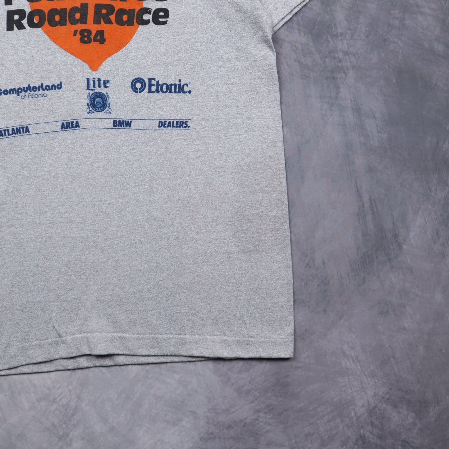 1984 Heather Gray Peachtree Road Race Atlanta BMW Shirt 5574