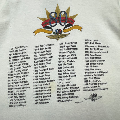 1996 White Indianapolis 500 Shirt 3946