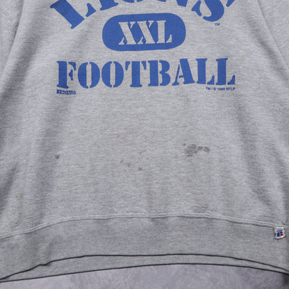 1996 Grey Detroit Lions Football Crewneck Sweatshirt 6490