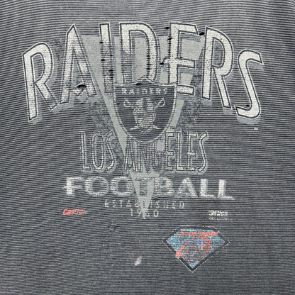 90s Grey Los Angeles Raiders Shirt 4150