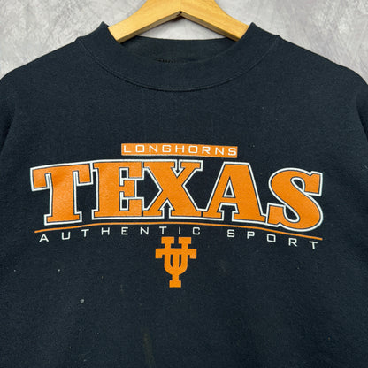 90s Black Texas Longhorns Crewneck Sweatshirt 4390