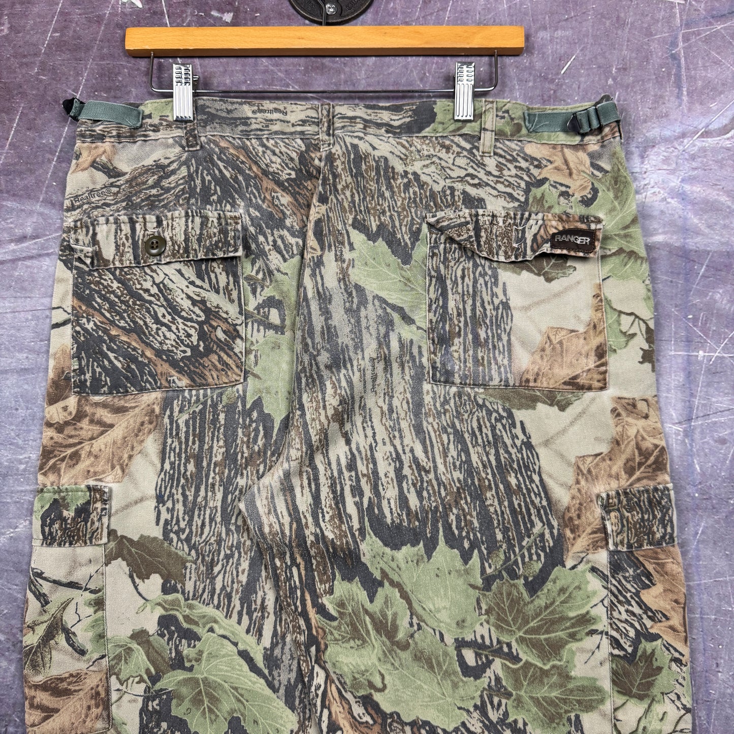90s RealTree Camo Ranger Baggy Cargo Pants 37x31 2035