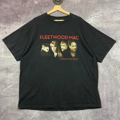 2003 Black Fleetwood Mac What's The World Coming To Tour Graphic Shirt XL 1118