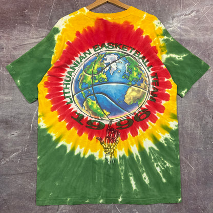 1996 Tie-Dye Lithuania Basketball Shirt 3293