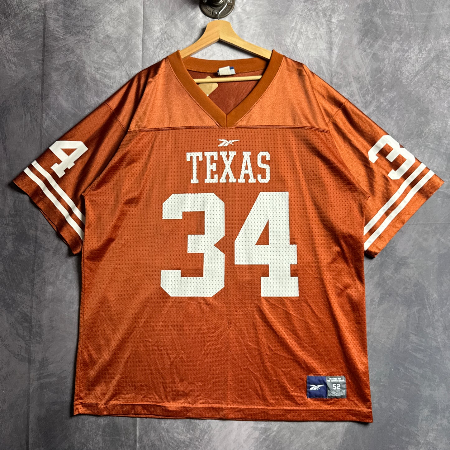 90s Orange Texas Longhorns Reebok Ricky Williams #34 Jersey 4620