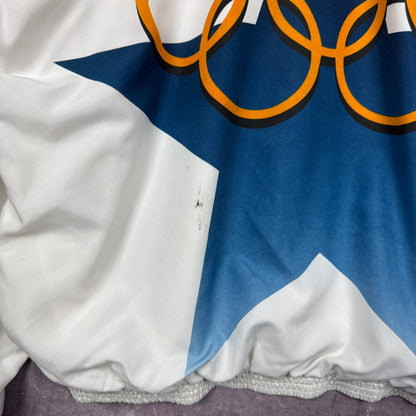 1996 White & Blue Atlanta Olympics Windbreaker 3475