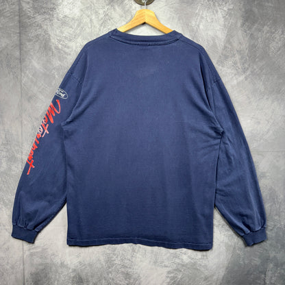 90s Blue Ford Motorsport Long Sleeve Shirt 3975