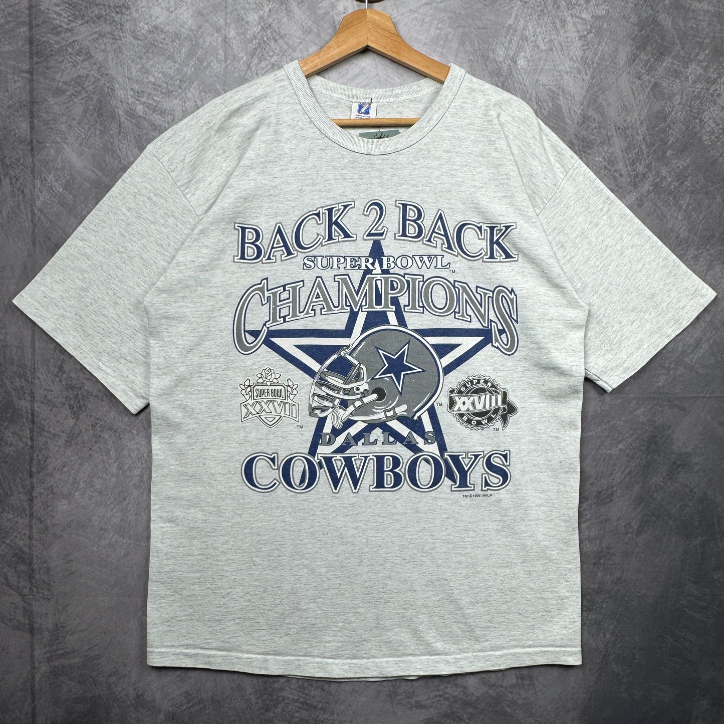 1994 Grey Dallas Cowboys Superbowl Shirt 4220
