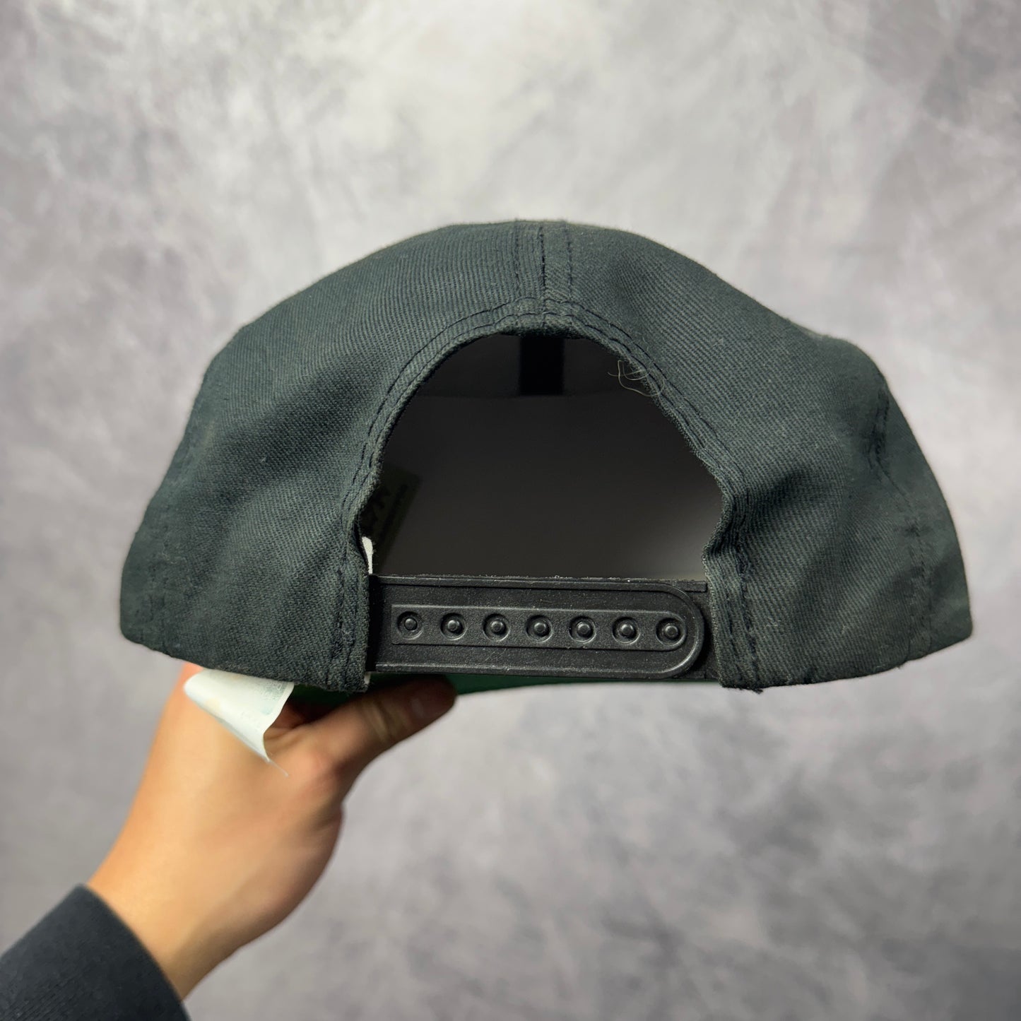 90s Black New Orleans Saints Snapback Hat 4304