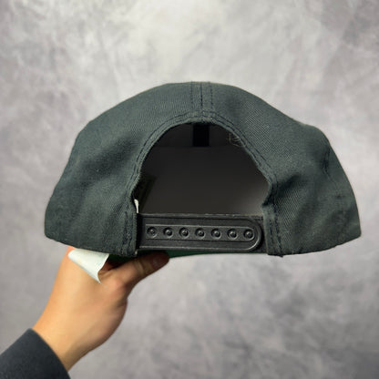 90s Black New Orleans Saints Snapback Hat 4304