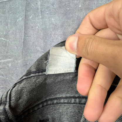 90s Faded Black Levi's 550 Orange Tab Denim Jeans 35x32 2231