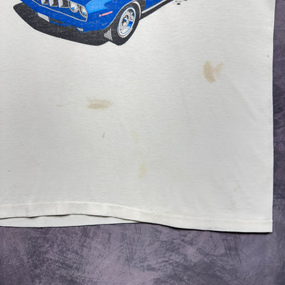 90s White Plymouth Barracuda Shirt 3888