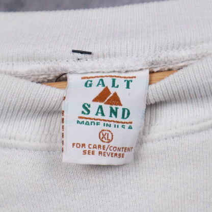 90s White University of Miami Seal Sweatshirt 5138