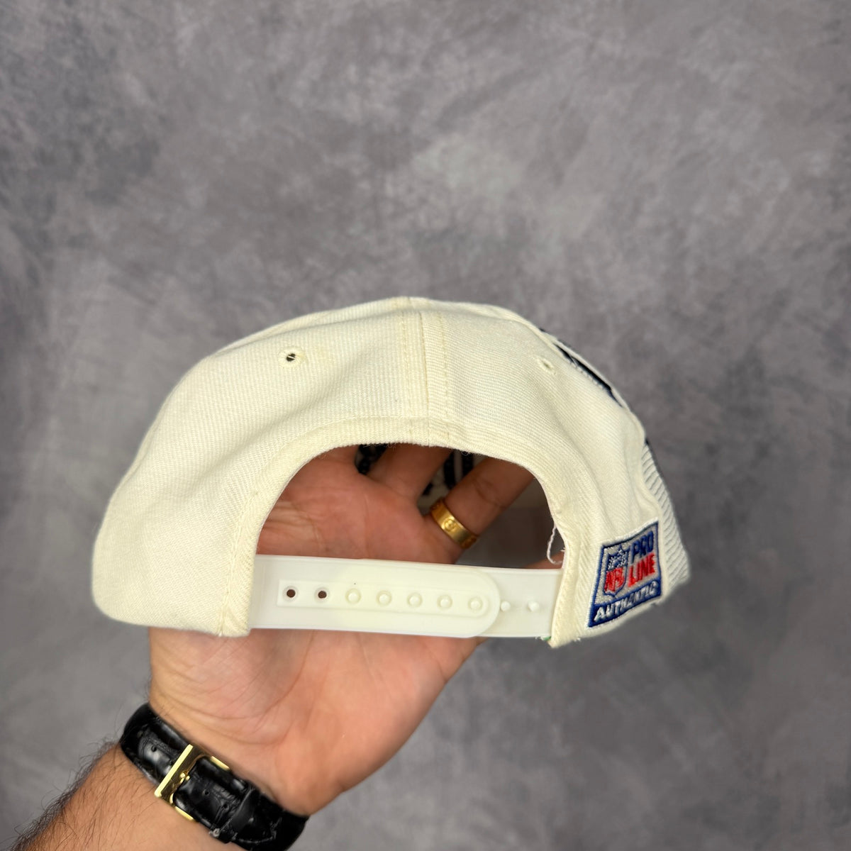 90s Cream Dallas Cowboys Sports Specialties Snapback Hat 6858