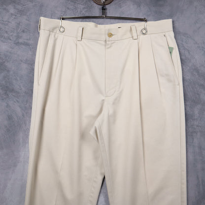 90s Cream Nordstrom Pleated Trousers 5219