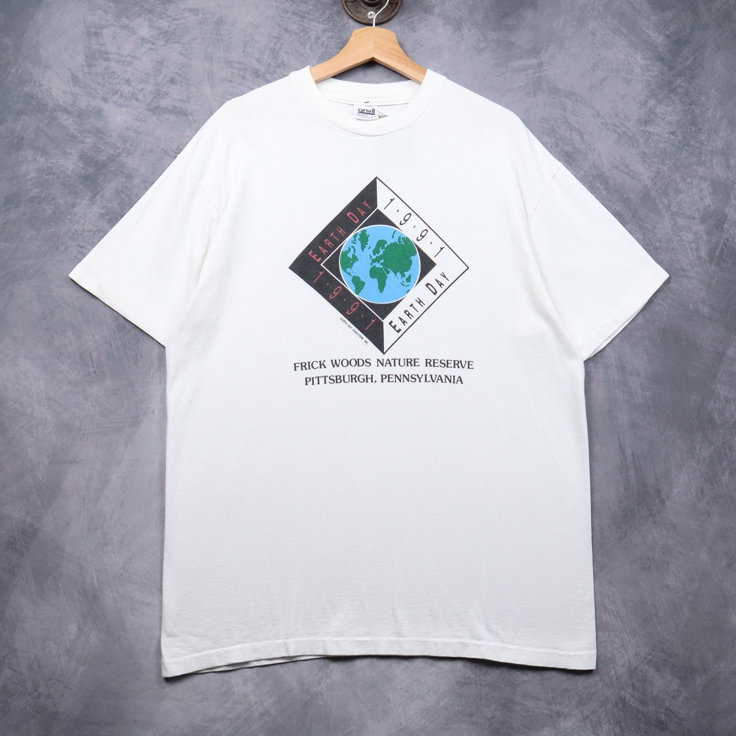 1991 White Earth Day Frick Woods Nature Reserve Pittsburgh Shirt 4642