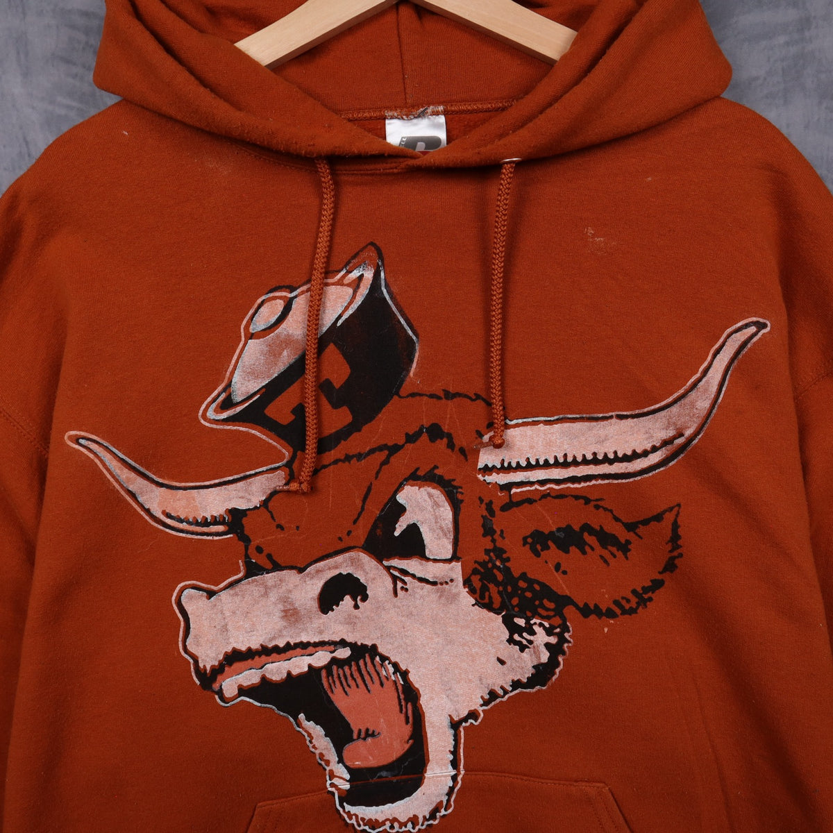 00s Burnt Orange Texas Longhorns Hoodie 5678
