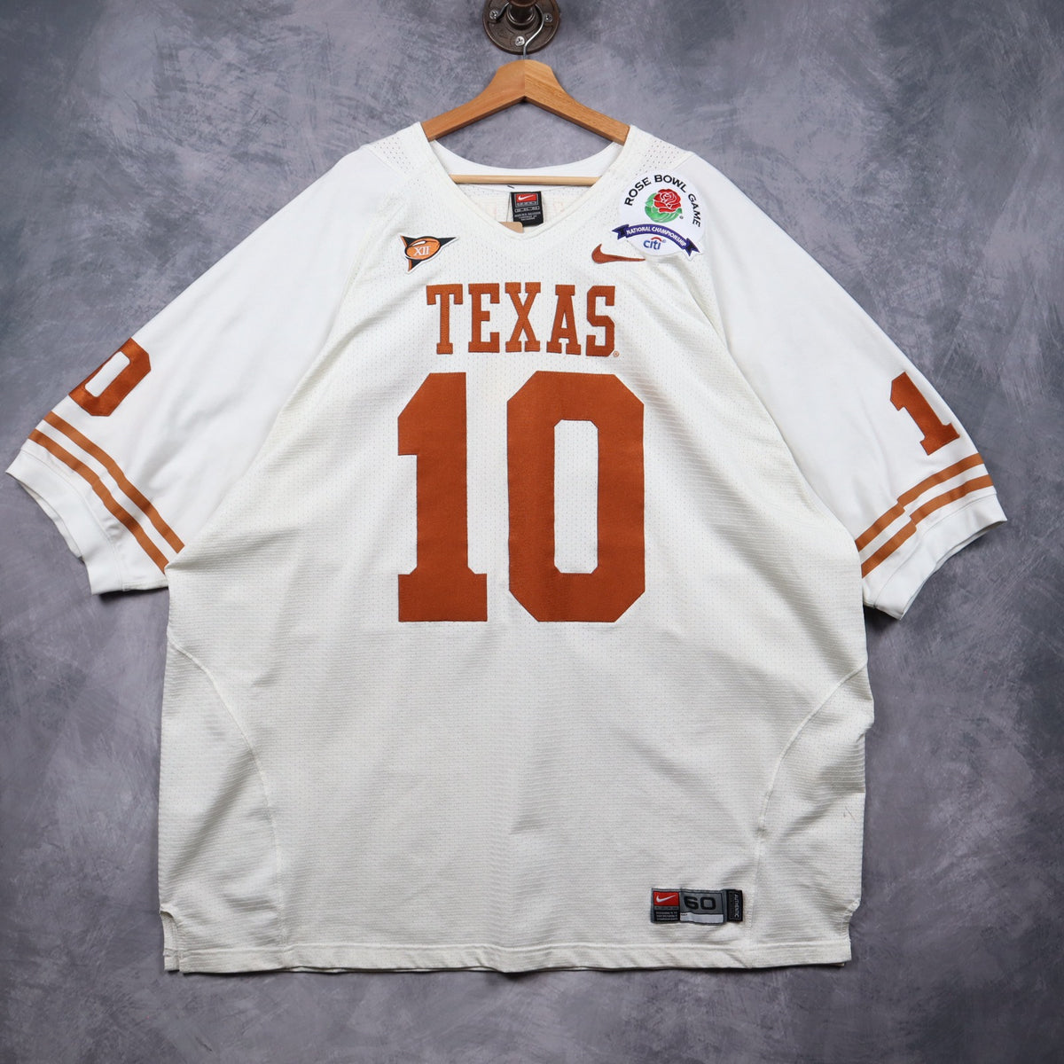 2005 White Texas Longhorns Rose Bowl V. Young Nike Jersey 5813