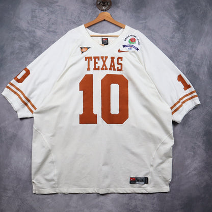 2005 White Texas Longhorns Rose Bowl V. Young Nike Jersey 5813