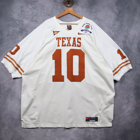 2005 White Texas Longhorns Rose Bowl V. Young Nike Jersey 5813