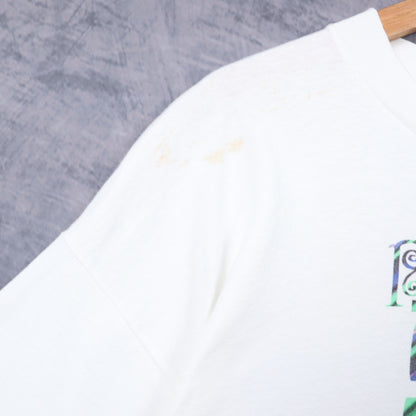1998 White Budweiser Peace Love Shirt 4841
