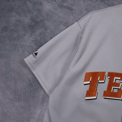 00s Grey Texas Rangers Majestic Baseball Jersey 5880