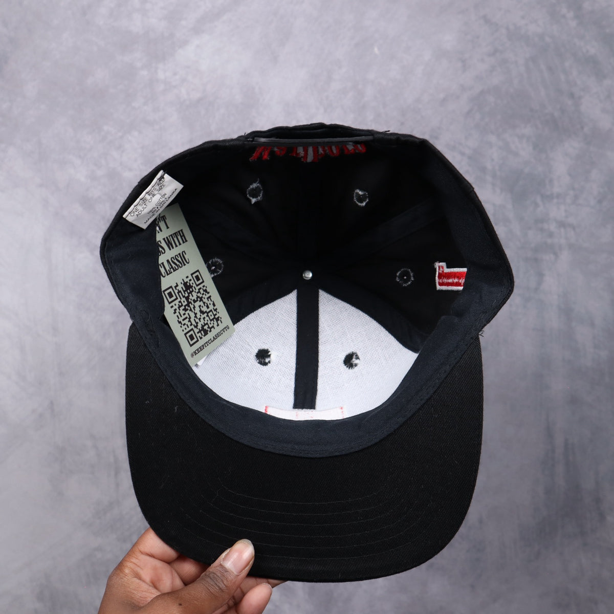 90s Black Marlboro Team Penske Racing Snapback Hat 7342