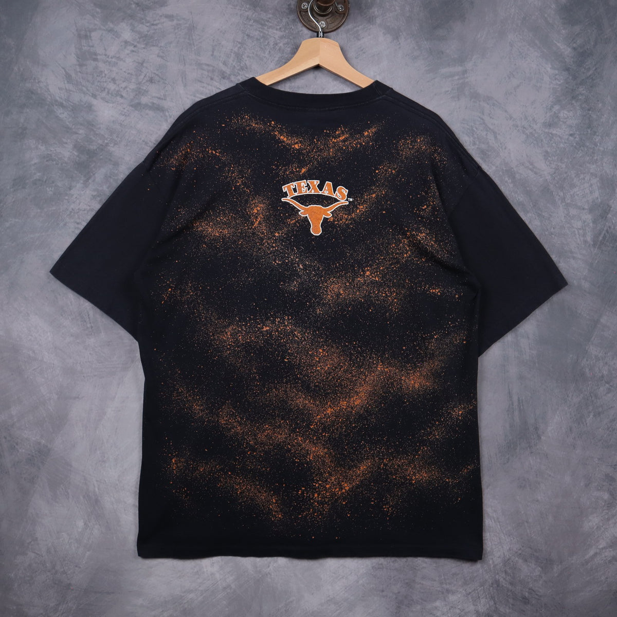 90s Black Texas Longhorns All Over Print Shirt 5730