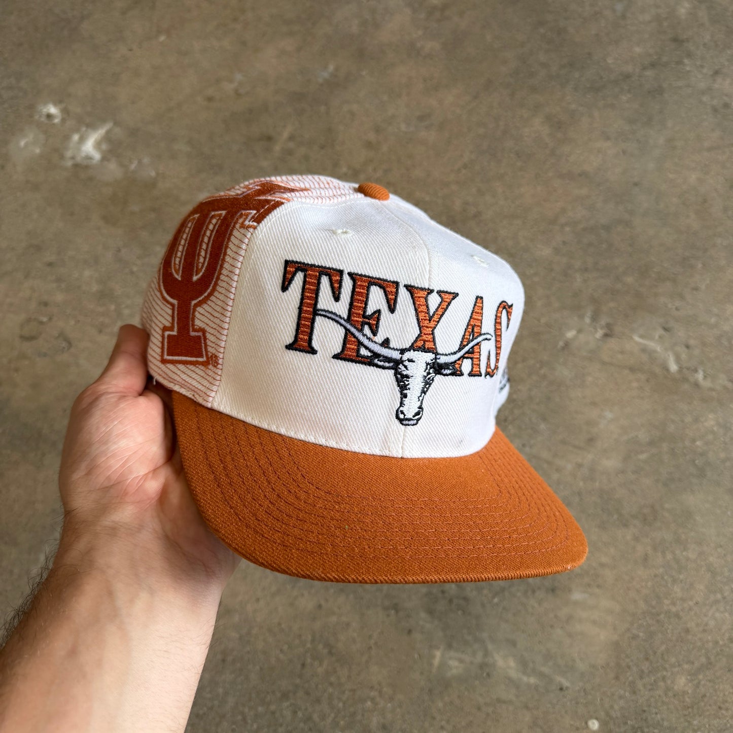 90s White Texas Longhorns Sports Specialties Snapback Hat 5774